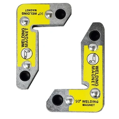 Image of RIVERWELD Magnetic Corner Squares Strong Powerful Welding Accessories Magnet 90 Right Angle Setting Support Fixture Tool Max Pull Force 10kg 2pk