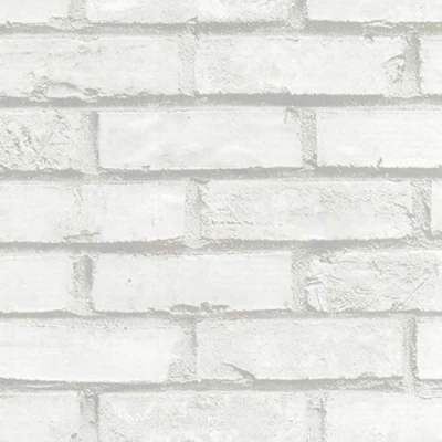 Image of Venilia Adhesive Film, Stone Look White, Brick 45 cm x 1.5 m, Thickness 95μ, Self Furniture Decorative Wallpaper, Kitchen Phthalate Free, Made in EU