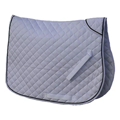 Image of Rhinegold 0 Twin Bound Full Navy Saddle Cloth, Navy, UK