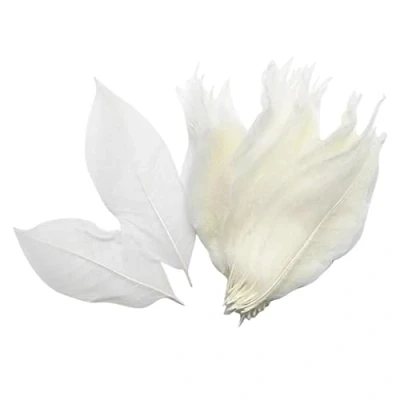 Image of sharprepublic Pack of 100 Large Skeleton Leaves/ 15 18cm/Natural/Embellishment/Multi Colors/Card Making/Scrapbooking/Craft Supplies White
