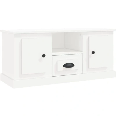 Image of vidaXL TV Cabinet White 100x35.5x45 cm Engineered Wood