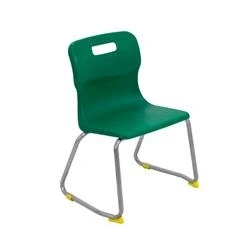 Image of Titan Skid Base Chair Size 3 350mm Seat Height Green T23 GN