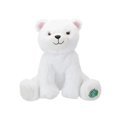 Image of Adorable White Your Planet Eco Plush Polar Bear 9&quot; (1 Pc.) Soft &amp; Sustainable Material Perfect Cuddle Buddy Earth conscious Choice