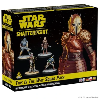Image of ATOMIC MASS GAMES Star Wars Shatterpoint: This Is The Way Squad Pack Miniatures Board Game Ages 14+ 2 Players 90+ Minutes Playing Time