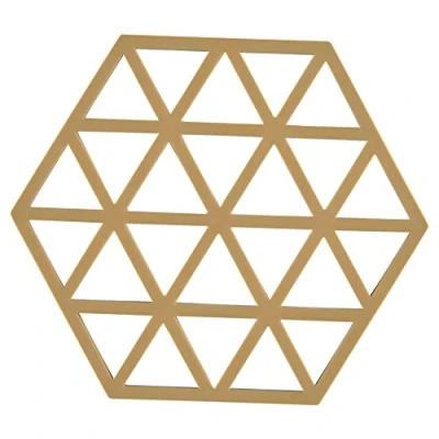 Image of Zone Denmark Trivet Triangles Khaki 16 x 14 cm