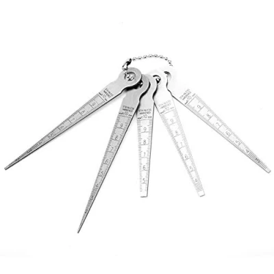 Image of Feeler Gage,Stainless steel Thickness Gauge Gap Measurement Tool for Measuring Width/Thickness imperial/metric sizes (10mm)