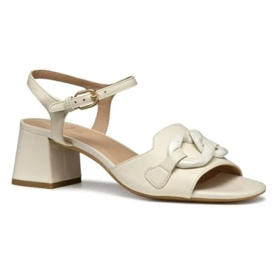 Image of Geox Women&#039;s D New ERAKLIA 50 T C Heeled Sandal, Papyrus, 3 UK
