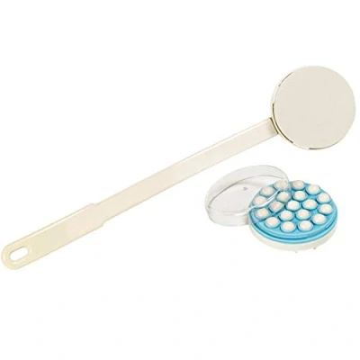 Image of Aids 4 Mobility Lotion Self Applicator Aid Shower, Bath Back Brush Long Handle Massage for Creams, Lotions, Oils, Pain Relief Gel, Sunscreen/Suntan
