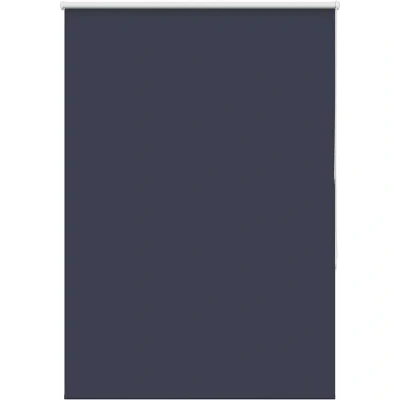 Image of vidaXL Roller Blind Blackout Marine 105x150 cm Fabric Width 100.7 Polyester