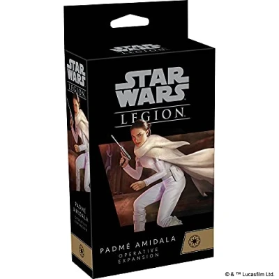 Image of Atomic Mass Games Star Wars Legion: Galactic Republic Expansions: Padme Amidala Operative Unit Expansion Miniatures Game Ages 14+ 2 Players 90 Minutes Playing Time