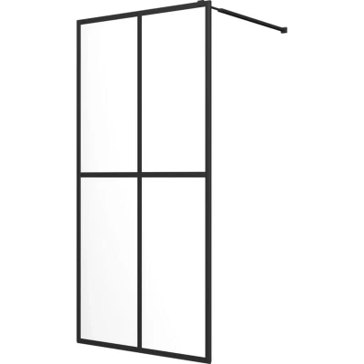 Image of vidaXL Walk in Shower Screen Clear Tempered Glass 140x195 cm