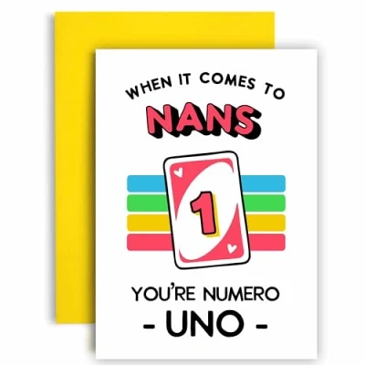 Image of Huxters Birthday Card for Nan Your Numero Uno Mother&#039;s Day Her 14.8cm (Nan)