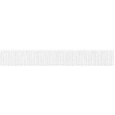 Image of Lace Curtain with Curtains Floral White 1200 x 100 cm Polyester Vidaxl