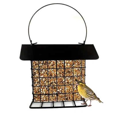 Image of Upgrade Suet Bird Feeder, Rainproof Wild Feeders for Outdoors Hanging Feeder Use with Cakes, Seed Mealworm Cakes