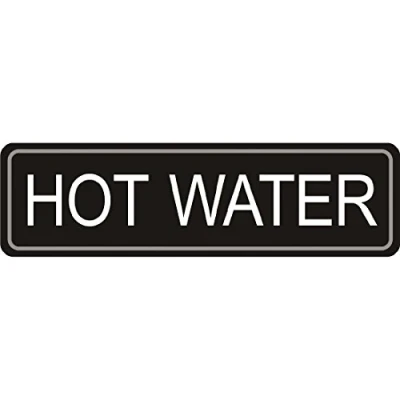 Image of Airpot Hot Water Label Self adhesive sticker for use on airpots