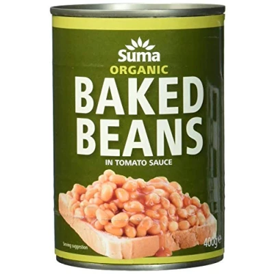 Image of Suma Organic Baked Beans 400 g (Pack of 12)