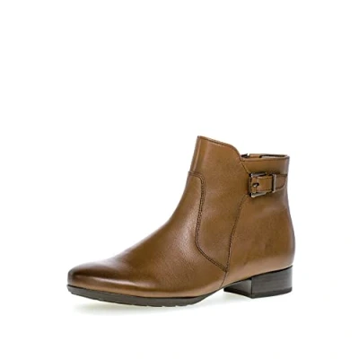 Image of Gabor Women&#039;s Classic Ankle Boots, Comfortable Extra Width (H), Brown whisky, 4 UK