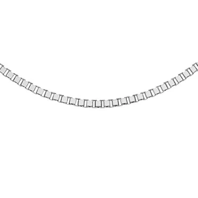 Image of Tuscany Silver Women&#039;s Sterling 2.6 mm Box Chain Necklace of Length 46 cm/18 Inch