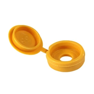 Image of TIMCO Hinged Screw Caps Small Yellow to fit 3.0 4.5