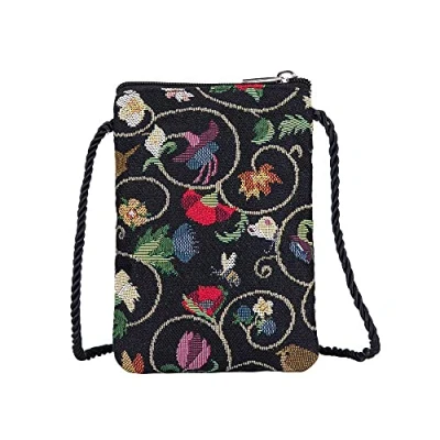 Image of Signare Tapestry Mini Crossbody Phone Bag, Ladies Purse for Phone, Mobile Purse, Smart Bag (Jacobean Dream)