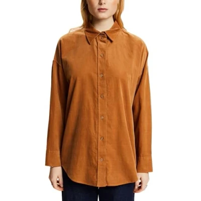 Image of ESPRIT Women&#039;s 073ee1f310 Blouse, 235/Caramel, M