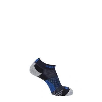 Image of Salomon Unisex Cross Socks 2 Pack, Black/Black, Small