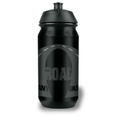 Image of SKS GERMANY road bottle SMALL 500 ml drinking in cool design (bike accessory for all common cages, leak proof push pull valve, ergonomic shape, removable lid)