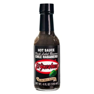Image of El Yucateco Habanero Black Label Reserve 120ml (Pack of 2) / Smoky &amp; Sweet Hot Chilli Sauce