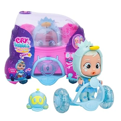 Image of Cry Babies Magic Tears STARS STAR SYDNEY Collectable Collectibe Baby Boll Dressed up in an Iridiscent Silicone Outfit Gift Toy for Girls and Boys +3 years