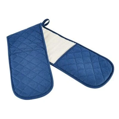 Image of Lakeland Navy Canvas Double Oven Glove
