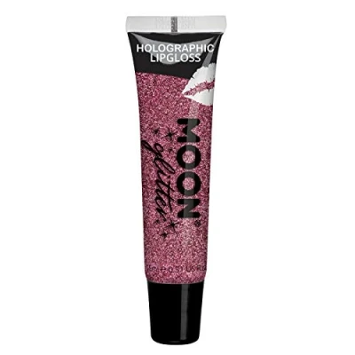 Image of Holographic Glitter Lipgloss by Moon 15ml Pink