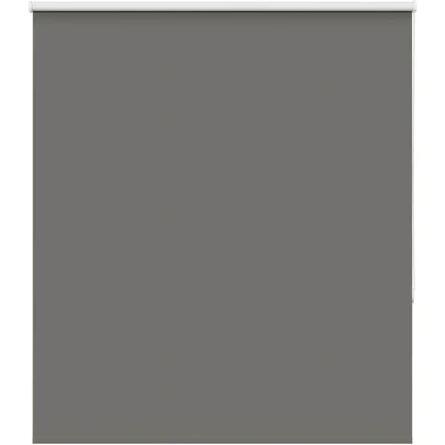 Image of vidaXL Roller Blind Blackout Grey 120x150 cm Fabric Width 116.6 Polyester