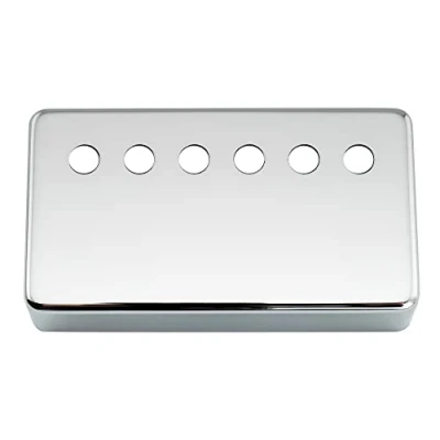 Image of Musiclily Pro 49.2mm Nickel Silver Alloy Humbucker Pickup Cover for American made Electric Guitar, Chrome