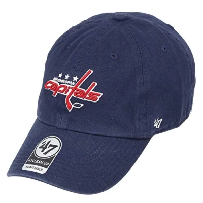 Image of 47 Washington Capitals Adjustable Cap Clean Up Nhl Navy One Size