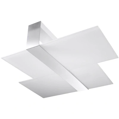 Image of Massimo 2 Light Decorative Flush White, Chrome, E27
