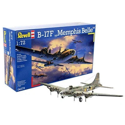 Image of Revell 04279 B 17F &quot;Memphis Belle&quot; 1:72 Scale Unbuilt/Unpainted Plastic Model Kit