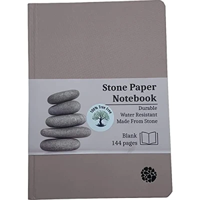 Image of A5 Stone Paper Notebook Tree Free Lined Hardback Muscat Rose 144 pages