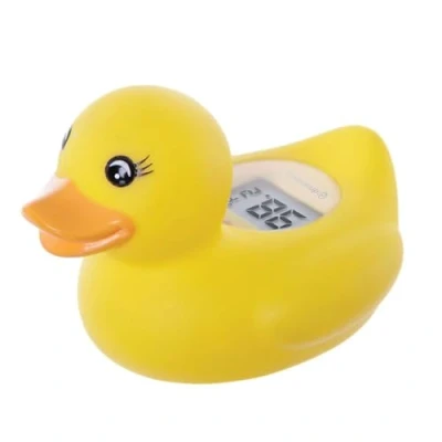 Image of Dreambaby Room and Bath Baby Thermometer Reliable Temperature Readings Yellow Duck