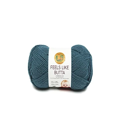 Image of Lion Brand Yarn Feels Like Butta Yarn, Teal