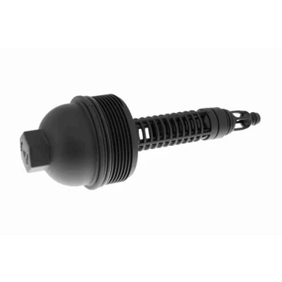 Image of 11427789323 Cover, oil filter housing VAICO V20 4383 with seal ring BMW: 5 Saloon, 3 Touring