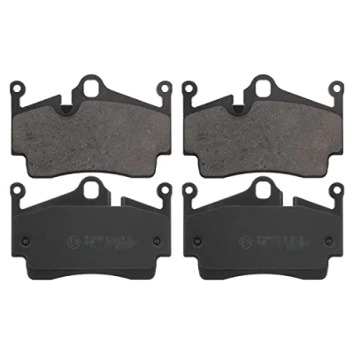 Image of 98735293900, 98735293901 Brake pad set BLUE PRINT ADV184282 Rear Axle prepared for wear indicator PORSCHE: Boxster, Cayman