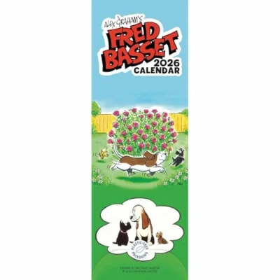 Image of Fred Basset Slim Calendar 2026