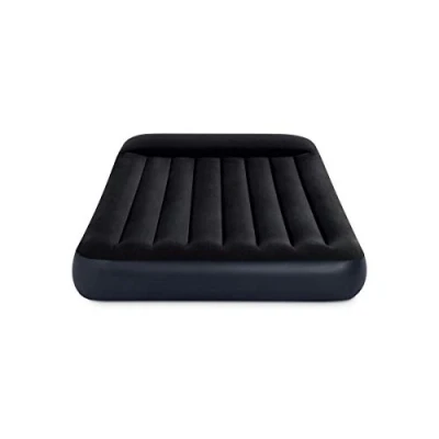 Image of Intex Camping Durabeam Double Size Pillow Rest Classic Airbed Inflatable Mattress 1.37m x 1.91m 25cm, Black