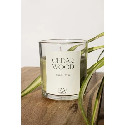Image of Marco Paul Cedarwood 30 Hour Scented Candles Home Decor Candle Gift Set Tea Small Long Burning Lights Christmas Sets