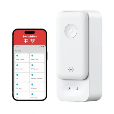Image of SwitchBot WiFi Water Sensor, No Hub Required (Support 2.4G), Smart Leak Detector 100dB Adjustable Alerts &amp; App Alerts, IP67 Waterproof, Wireless for Kitchen, Bathroom, Basement