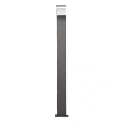 Image of Lucande Bollard Light, Outdoor Driveway Patio Mains LED Lights, Aluminium Anthracite Grey, Modern Design Light Post, Spotlight for flowerbeds, Paths, Entrance and Garden gate 100 cm IP54