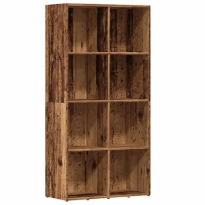 Image of vidaXL Bookcase 66x30x130 cm Engineered wood Aged color