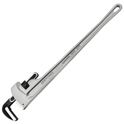 Image of MAXPOWER Pipe Wrench 900mm, 36 Inch Aluminum Straight Heavy Duty Plumbing Spanner Stillson