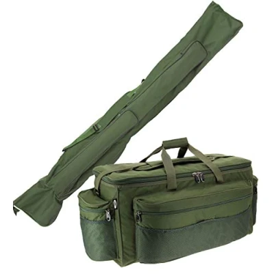Image of Rod Holdall + Carp Fishing Large Carryall Tackle Barrow Bag NGT