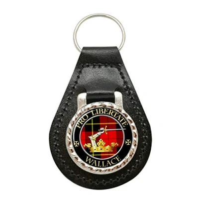 Image of Wallace Scottish Clan Leather Key Fob